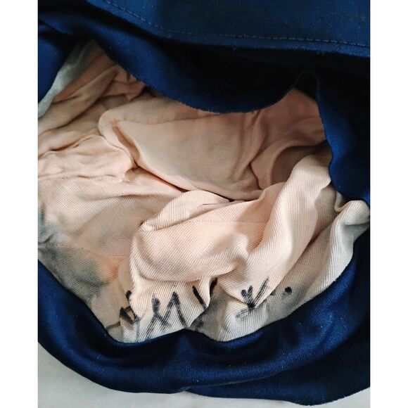 WWII Era Navy Jersey Turban Hat, Young Girl or Teen Size, As Is - Picture 5 of 6